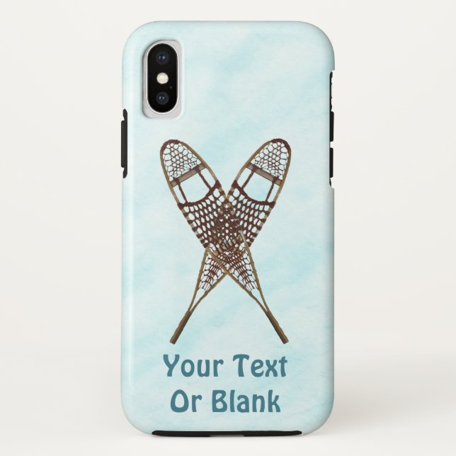 Coques Case-Mate iPhone Chaussures À Neige Traversées Sur Neige (Dos)