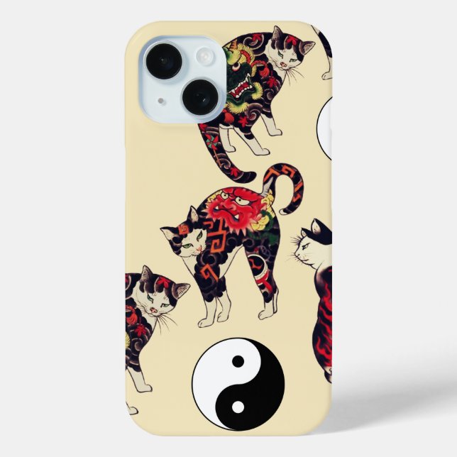 COQUES Case-Mate iPhone CHAUSSURES JAPONAISES, DRAGON RED DEVIL TATTOOS, Y (Verso)