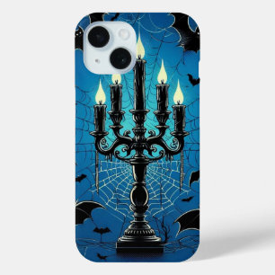 Coque Pour iPhone 15 Chauves-souris & Bougies