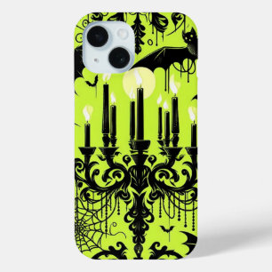 Coque Pour iPhone 15 Chauves-souris et bougies