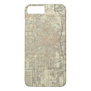 Coque iPhone 7 Plus Chemins de fer de carte et de rue de sécurité à