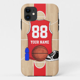 Coques Pour iPhone Chemise personnalisée de basket-ball sur la cour
