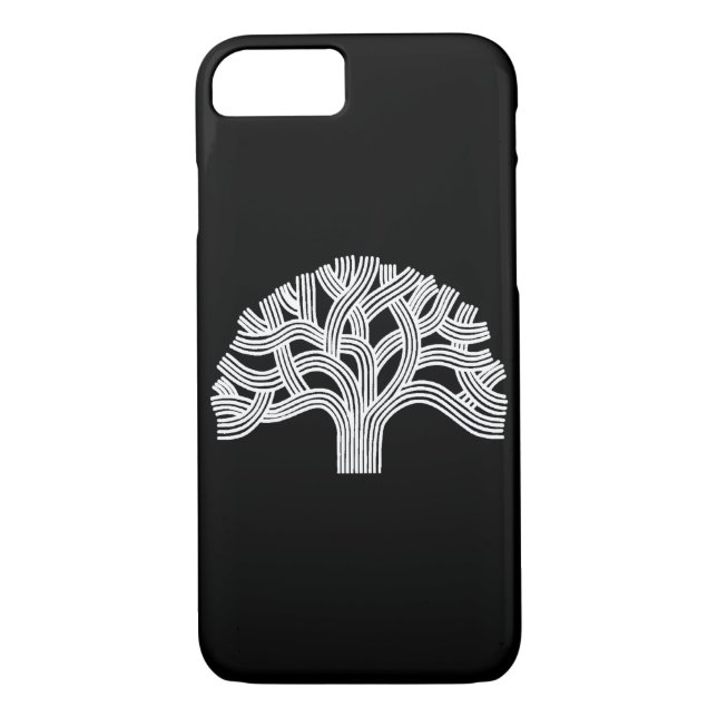 Coques Case-Mate iPhone Chêne blanc d'Oakland sur le noir (Dos)