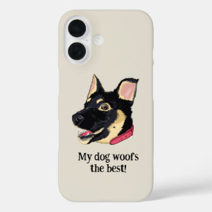 Coque Pour iPhone 16 Chepherd allemand mignon - Amoureux des chiens