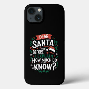 Case-Mate iPhone Case Cher Père Noël avant que j'explique combien savez-