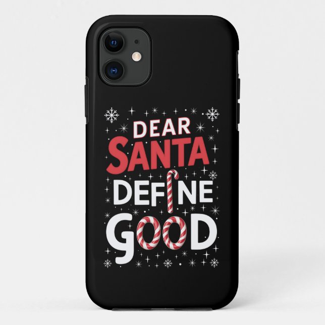 Coques Case-Mate iPhone Cher Père Noël Définir Bonne Fête De Noël Xmas  (Dos)