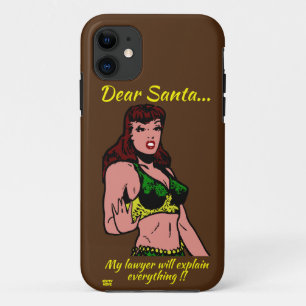 Case-Mate iPhone Case CHER PÈRE NOËL.. MON AVOCAT VA... drôle de noël