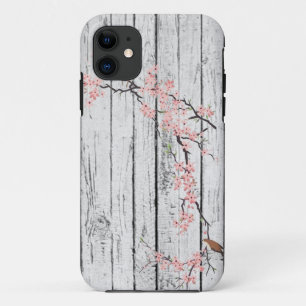 Coques Pour iPhone Cherry Blossom blanc rustique vintage