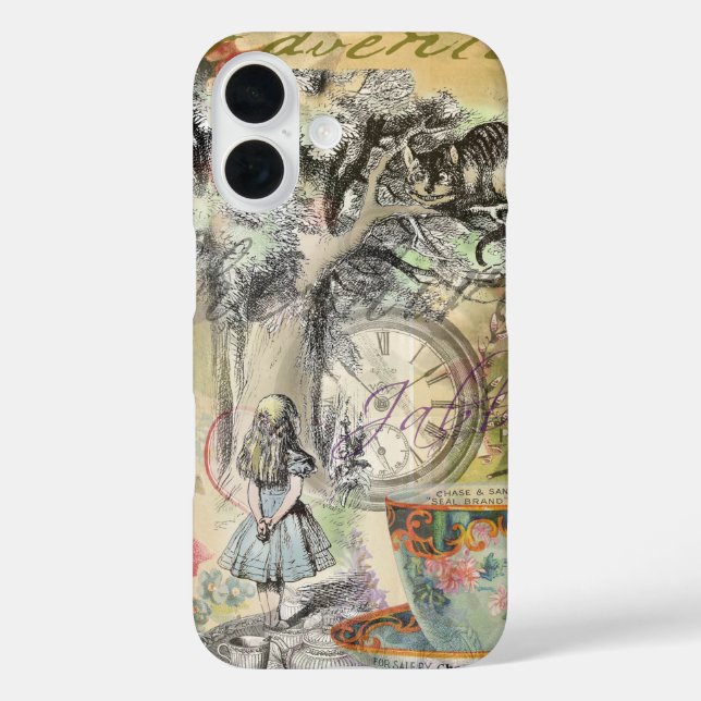Coques Case-Mate iPhone Cheshire Chat Alice Wonderland Classic (Verso)