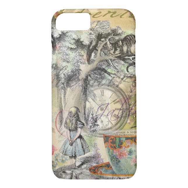 Coques Case-Mate iPhone Cheshire Chat Alice Wonderland Classic (Dos)