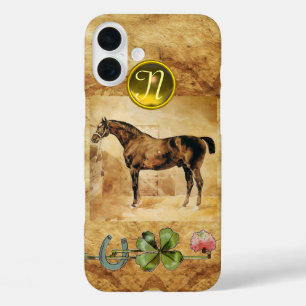 COQUES iPhone 16 PLUS CHEVAL ANGLAIS, HORSESHOE, HORLOGE, HORLOGE