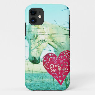 Etui iPhone Case-Mate Cheval Blanc Coeur Rouge Saint Valentin