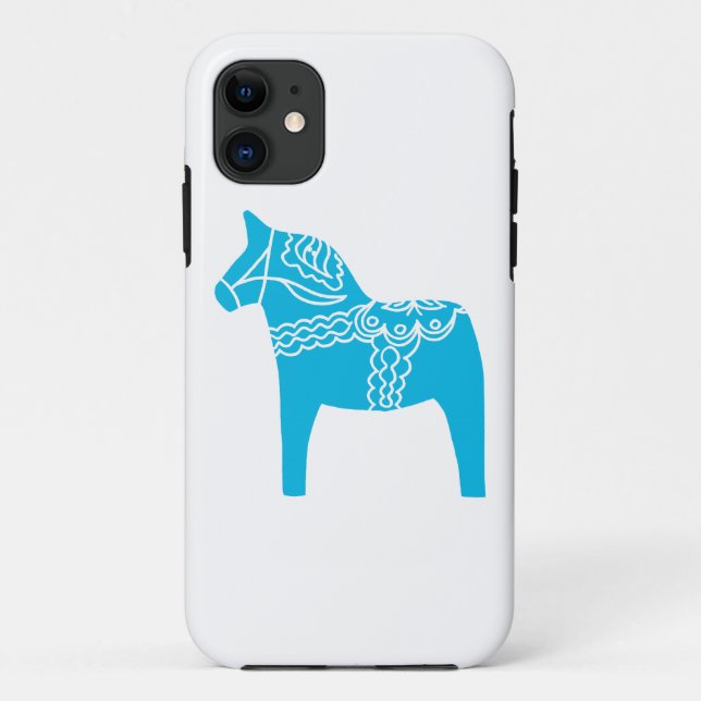 Coques Case-Mate iPhone Cheval bleu de Dala (Dos)