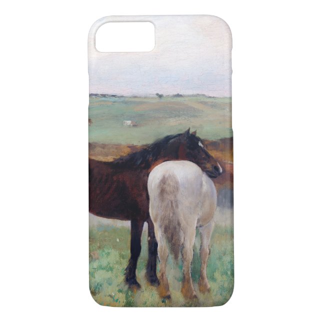 Coques Case-Mate iPhone Cheval dans une prairie, Edgar Degas (Dos)
