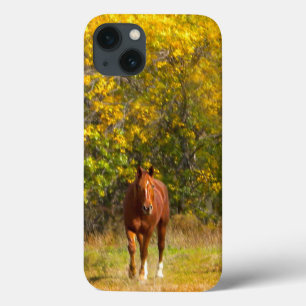 Etui iPhone 13 Cheval d'automne