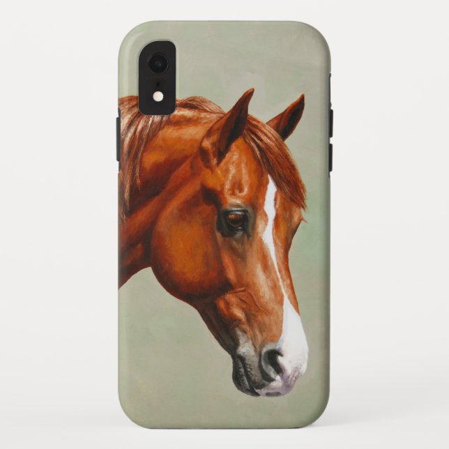 Coques Case-Mate iPhone Cheval de châtaignes Morgan (Dos)