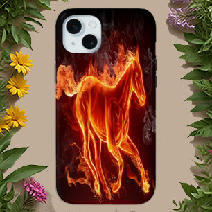 Coque Pour iPhone 16 Cheval de la flamme éternelle