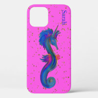 Cheval de mer coloré Coque-coque iphone Mate
