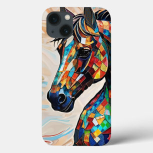 Case-Mate iPhone Case Cheval de mosaïque en verre à plusieurs couleurs 1