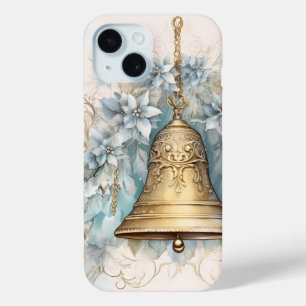 Coque Pour iPhone 15 Cheval de Vacances - Golden Bell Charme de Noël po