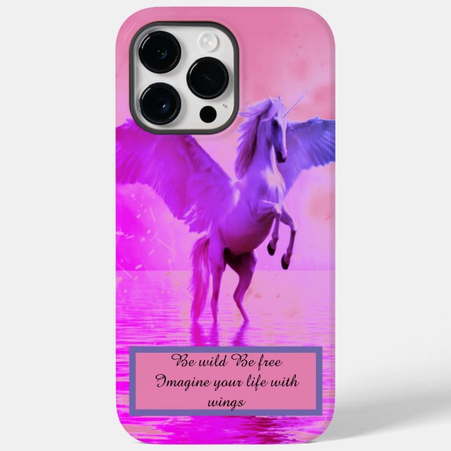 Coques Case-Mate iPhone Cheval du Pegasus Unicorn (Verso)