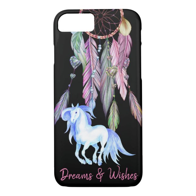 Coques Case-Mate iPhone Cheval et Dreamcatcher ~ Rêves et Voeux BOHO (Dos)