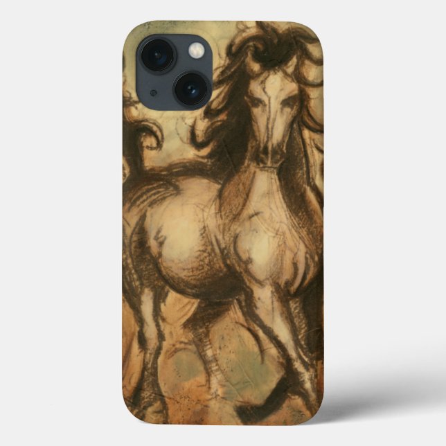 Coques Case-Mate iPhone Cheval sauvage et couleurs chaudes (Verso)
