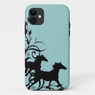 Etui iPhone Case-Mate Cheval sauvage noir