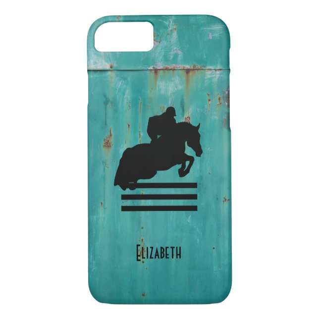 Coques Case-Mate iPhone Cheval Show Chasseur Jumper Silhouette (Dos)