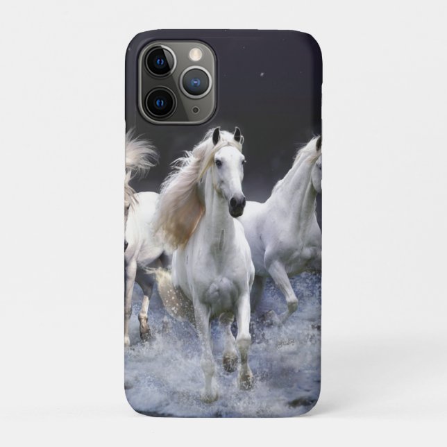Coques Case-Mate iPhone Chevaux à lancer l'oreiller (Dos)