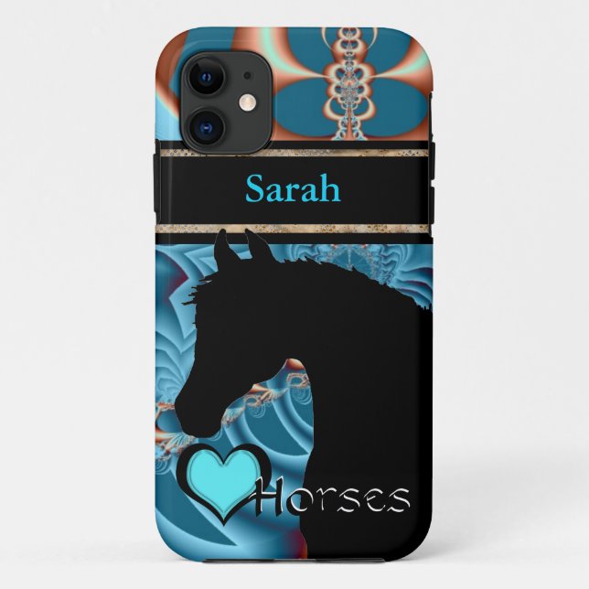 Coques Case-Mate iPhone Chevaux cardiaques III personnalisable (Dreamz 4) (Dos)