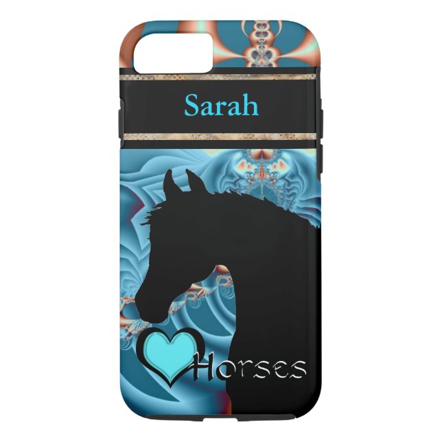 Coques Case-Mate iPhone Chevaux cardiaques III personnalisable (Dreamz 4) (Dos)
