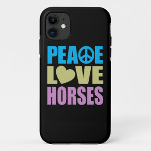 Coque iPhone 11 Chevaux d'amour de paix