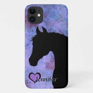 Case-Mate iPhone Case Chevaux de coeur III (violet/bleu)