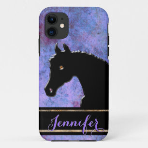 Case-Mate iPhone Case Chevaux de coeur III (violet/bleu)