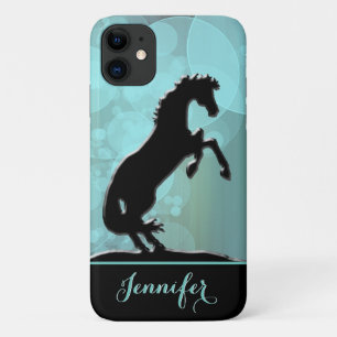 Case-Mate iPhone Case Chevaux de coeur V (bulles turquoises)