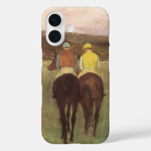 Coque Pour iPhone 16 Chevaux de course à Longchamp par Edgar Degas