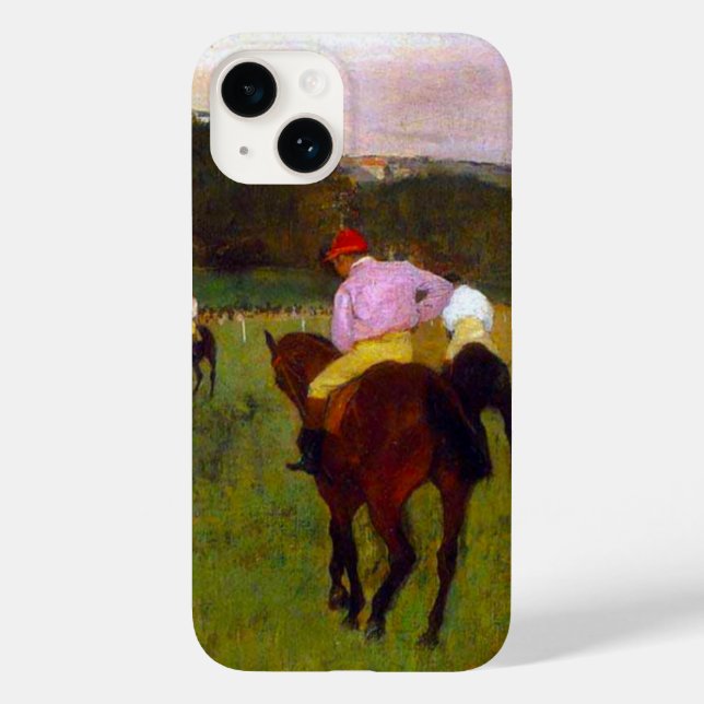 Coques Case-Mate iPhone Chevaux de course Edgar Degas à Longchamp (Verso)