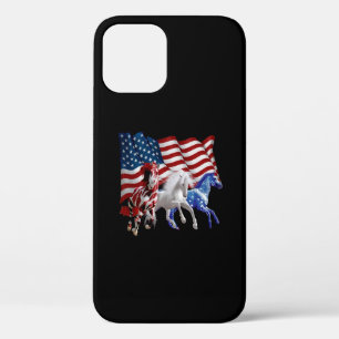 Case-Mate iPhone Case Chevaux États-Unis Drapeau américain Cheval