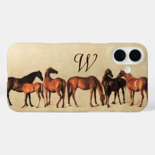 iPhone 16 Plus Case CHEVAUX / MARES ET FOLS Monogramme