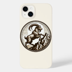 Coque Pour iPhone 14 Plus Chèvre de montagne qui grimpe Capricorne Anniversa