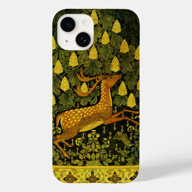 Coques Case-Mate iPhone CHÈVRE FLEUVE, FLEURS CHESTNUT TREE vert Jaune (Verso)