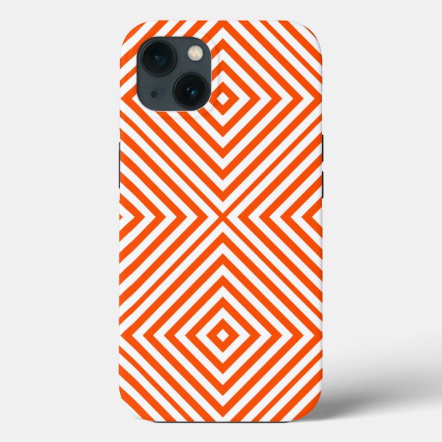 Coques Case-Mate iPhone Chevron diamant Vermillion @ Emporiomoffa (Verso)