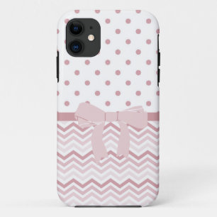 Case-Mate iPhone Case Chevron et points roses