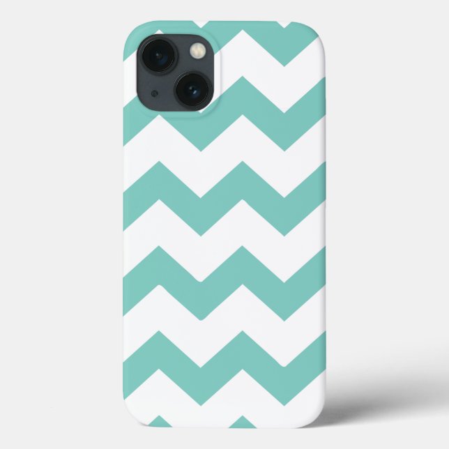 Coques Case-Mate iPhone Chevron menthe (Verso)
