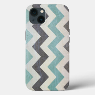 Case-Mate iPhone Case Chevron Motif On Metal Texture par Shirley Taylor