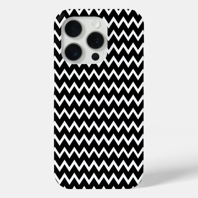 Coques Case-Mate iPhone Chevron noir et blanc (Verso)