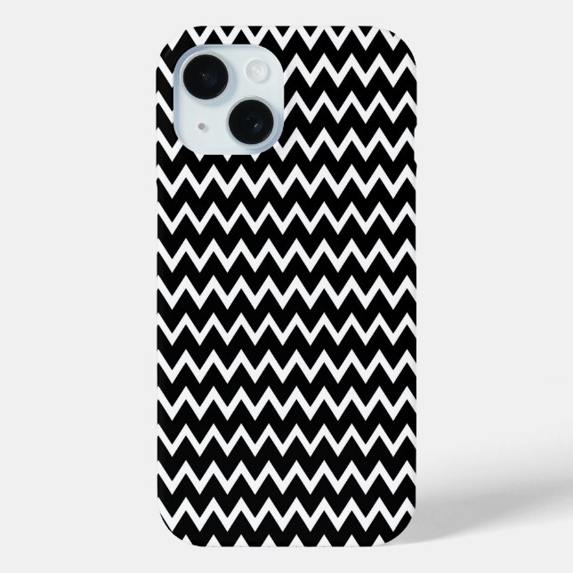 Coques Case-Mate iPhone Chevron noir et blanc (Verso)