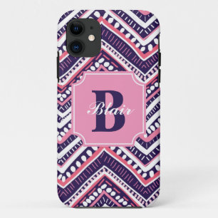 Case-Mate iPhone Case Chevron tribal pourpre
