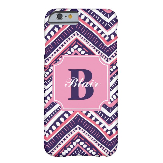 Coques Case-Mate iPhone Chevron tribal pourpre (Dos)